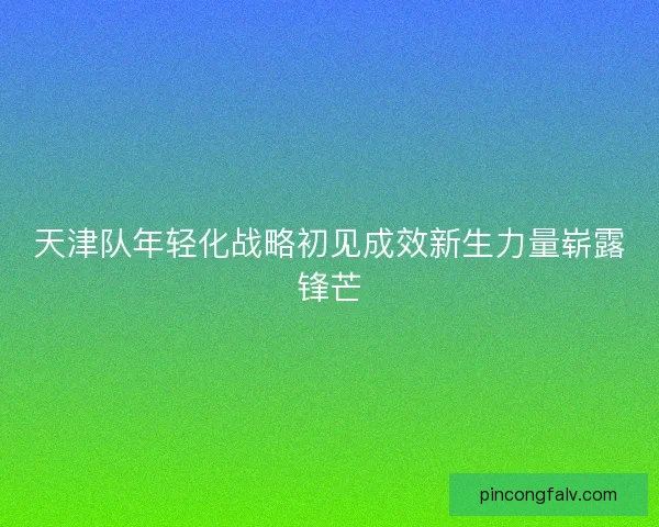 天津队年轻化战略初见成效新生力量崭露锋芒
